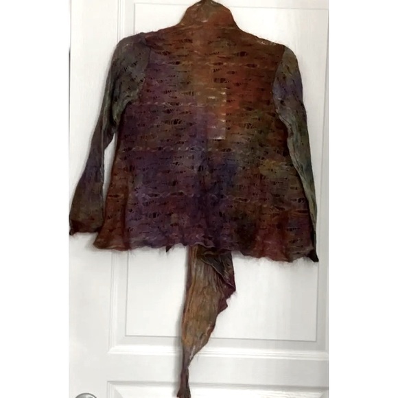 Aigua New Anthropologie Alpaca Multi Color Cardigan Boutique - Picture 14 of 15